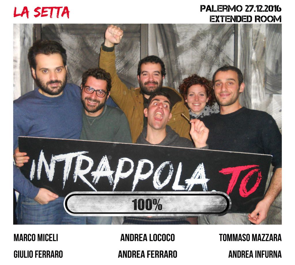 Il gruppo La setta è fuggito dalla nostra escape room Extended Room