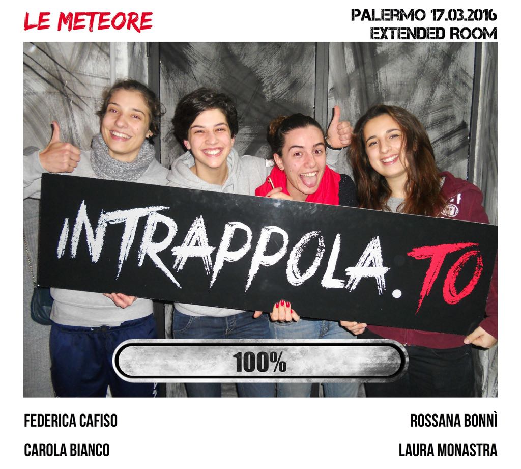 Il gruppo Le Meteore è fuggito dalla nostra escape room Extended Room