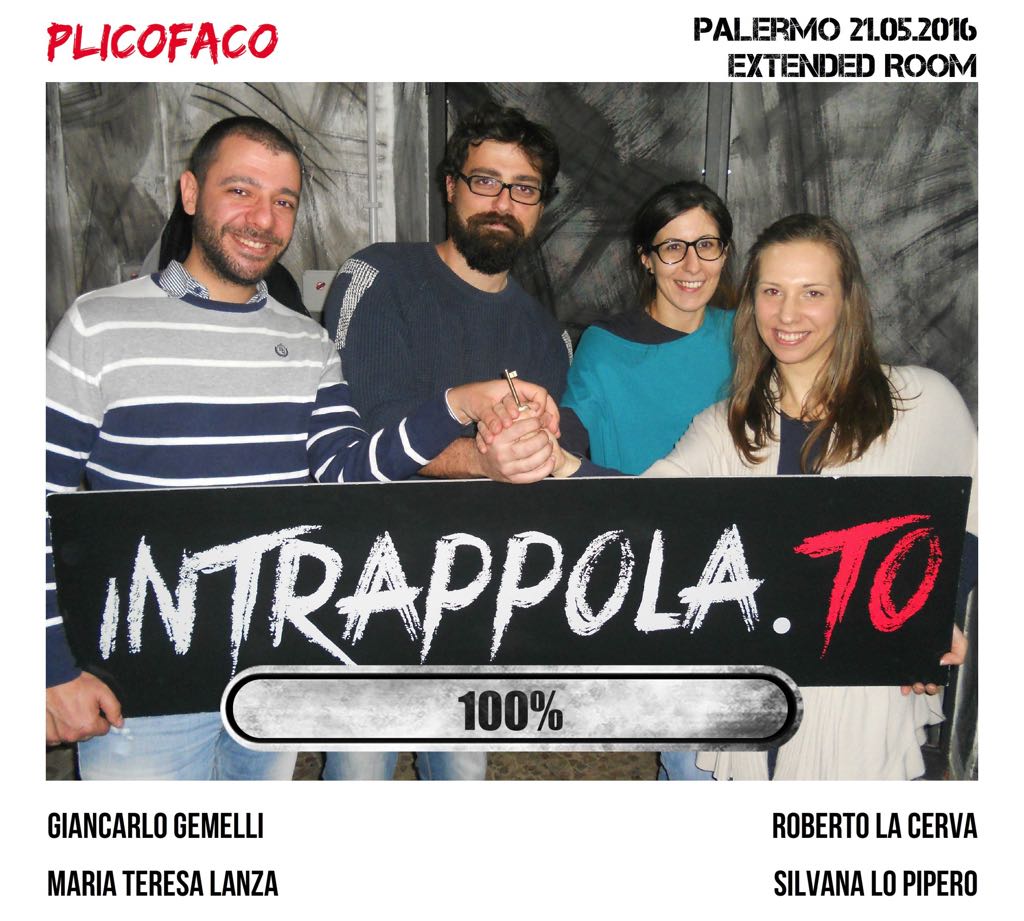 Il gruppo plicofaco è fuggito dalla nostra escape room Extended Room