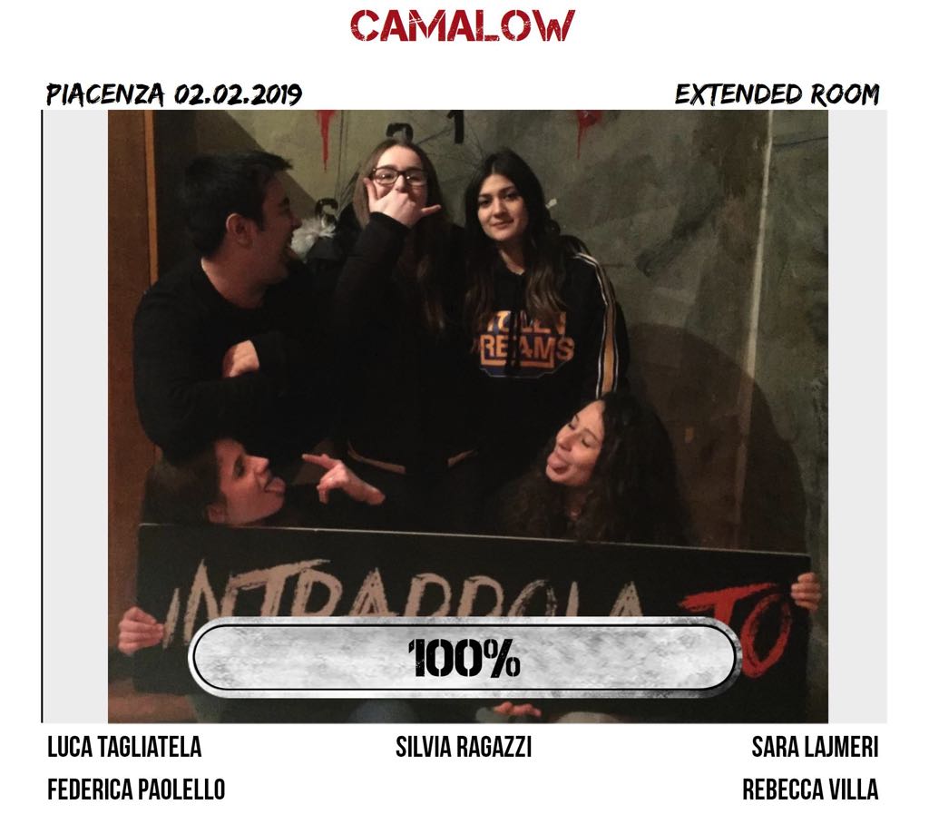 Il gruppo camalow è fuggito dalla nostra escape room Extended Room