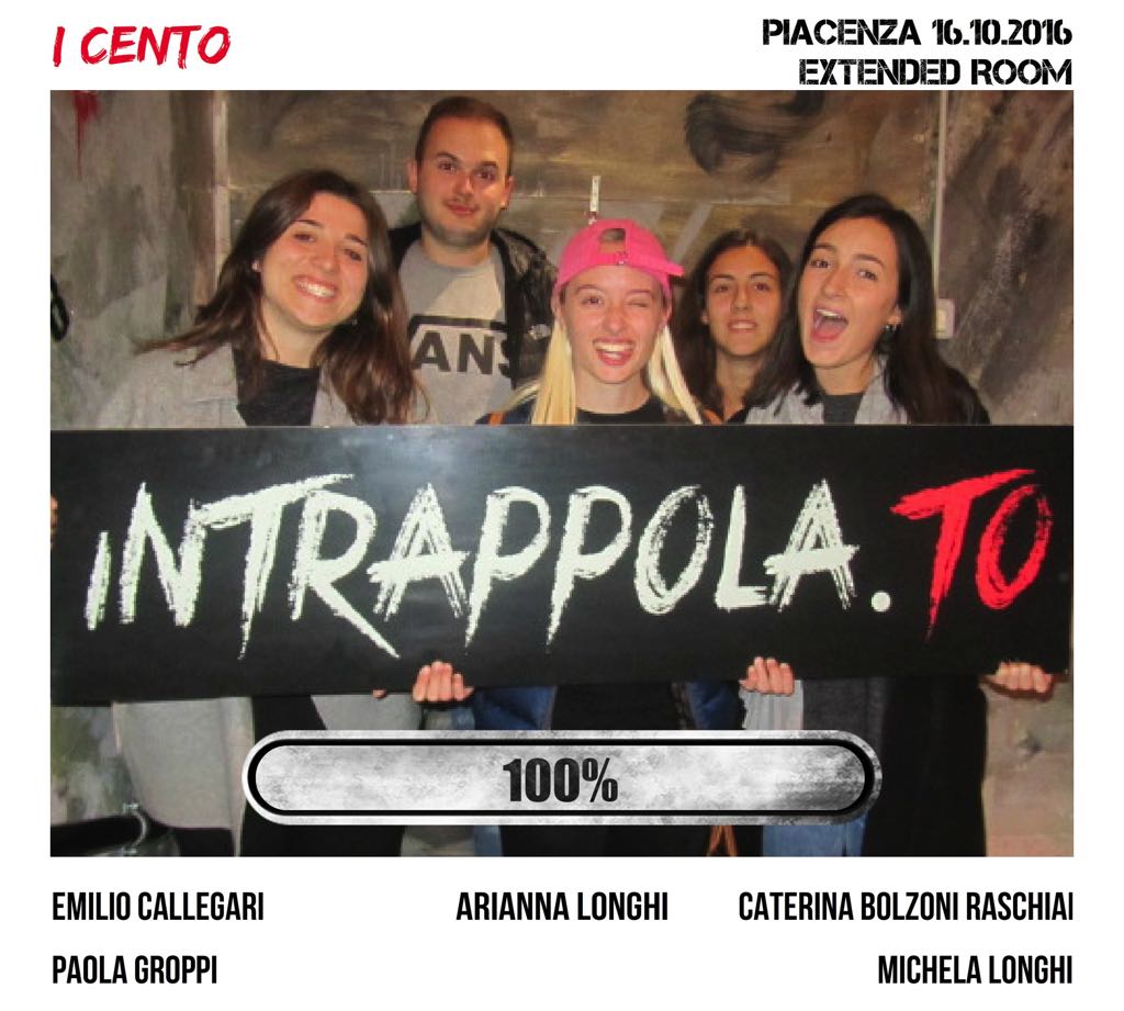 Il gruppo i cento è fuggito dalla nostra escape room Extended Room