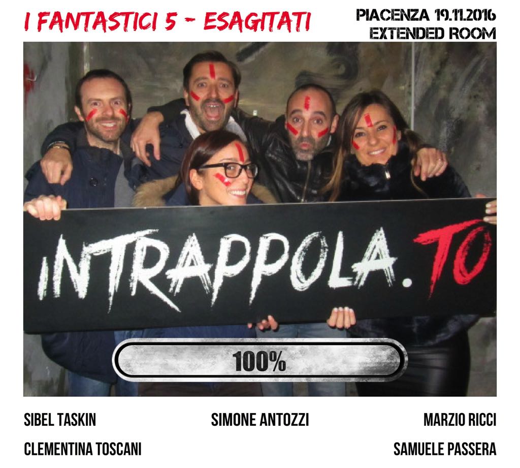 Il gruppo i fantastici 5 - esagitati è fuggito dalla nostra escape room Extended Room