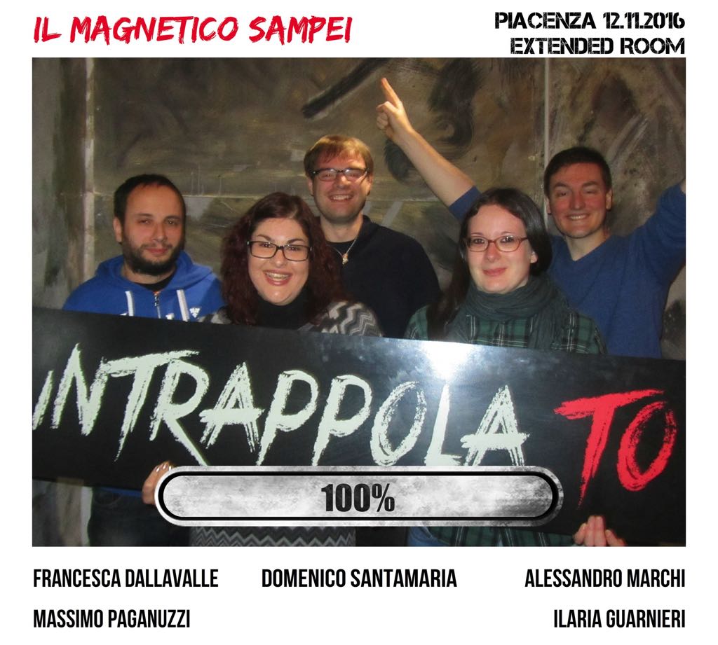 Il gruppo il magnetico sampei è fuggito dalla nostra escape room Extended Room