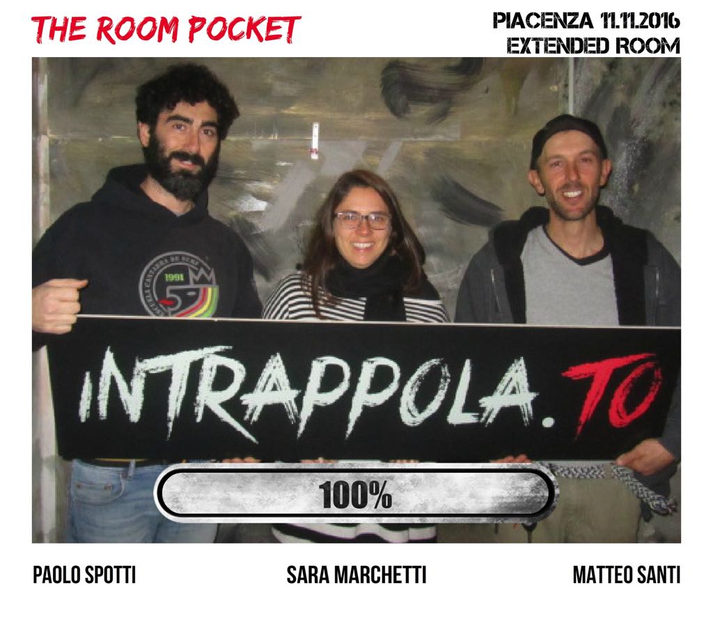 Il gruppo the room pocket è fuggito dalla nostra escape room Extended Room