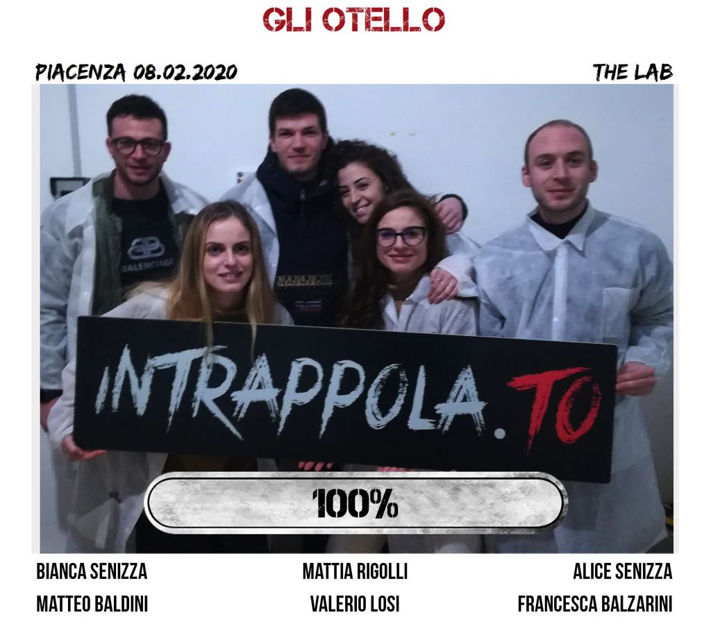 Il gruppo gli otello è fuggito dalla nostra escape room The Lab
