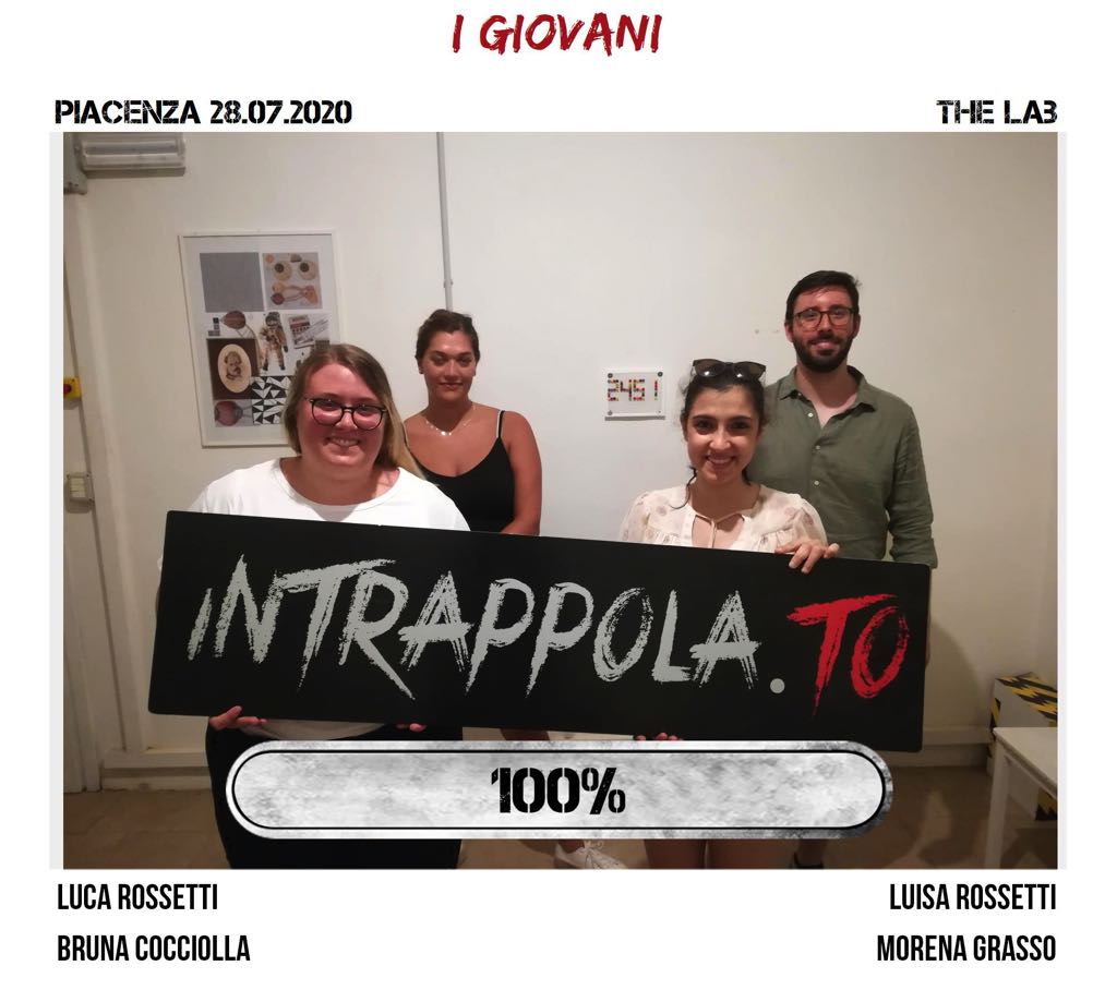 Il gruppo i giovani è fuggito dalla nostra escape room The Lab