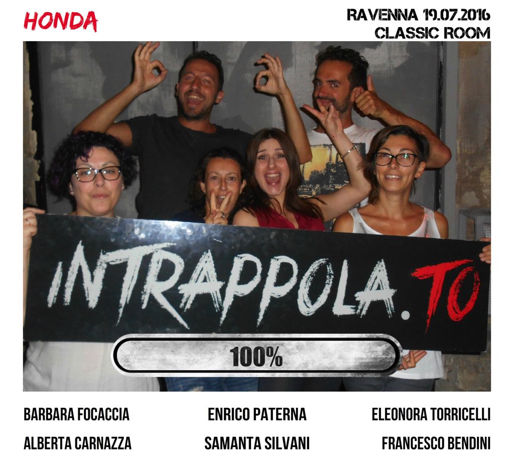 Il gruppo honda è fuggito dalla nostra escape room Classic Room