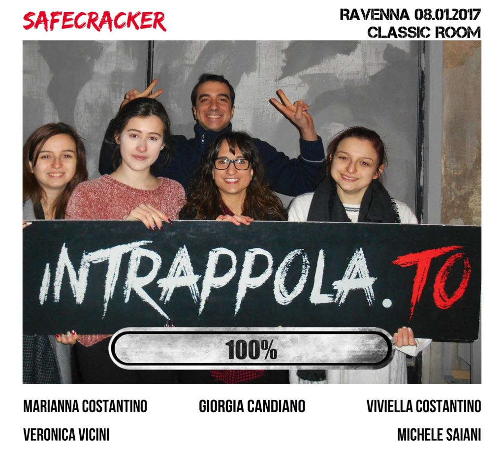 Il gruppo safecracker è fuggito dalla nostra escape room Classic Room