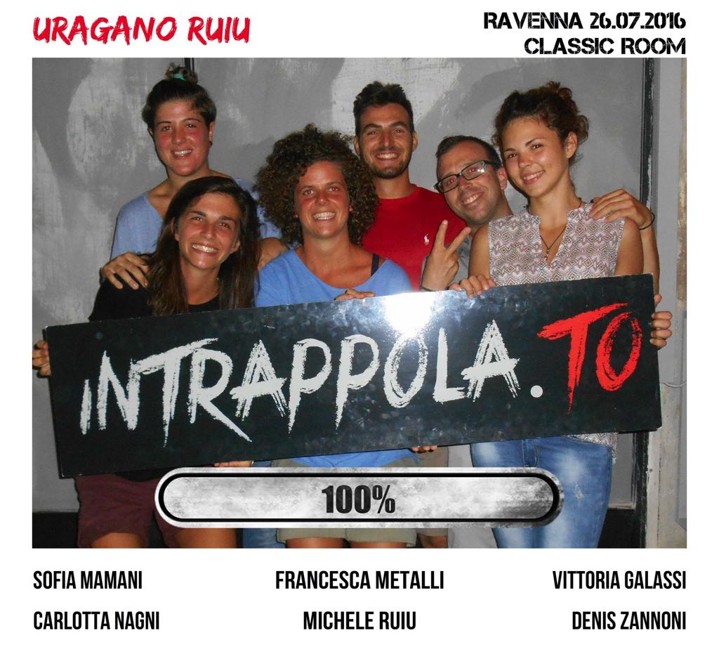 Il gruppo uragano ruiu è fuggito dalla nostra escape room Classic Room
