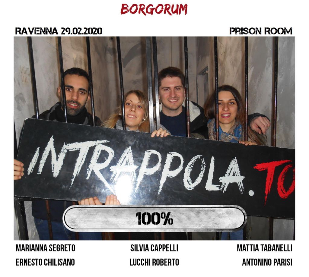 Il gruppo borgorum è fuggito dalla nostra escape room Prison Room