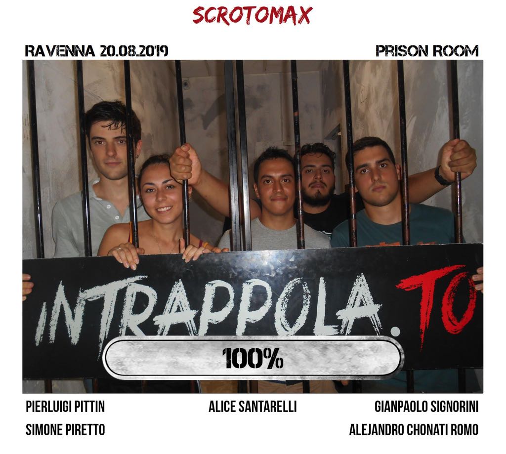 Il gruppo scrotomax è fuggito dalla nostra escape room Prison Room