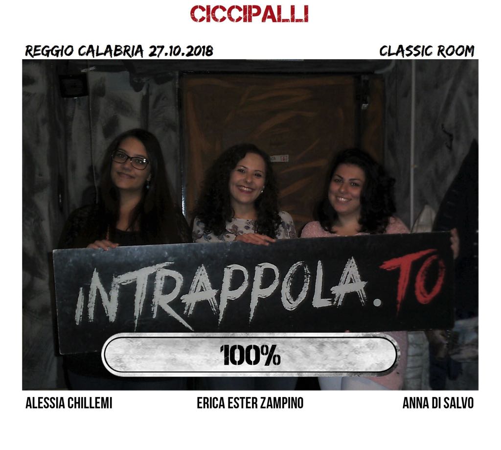 Il gruppo ciccipalli è fuggito dalla nostra escape room Classic Room