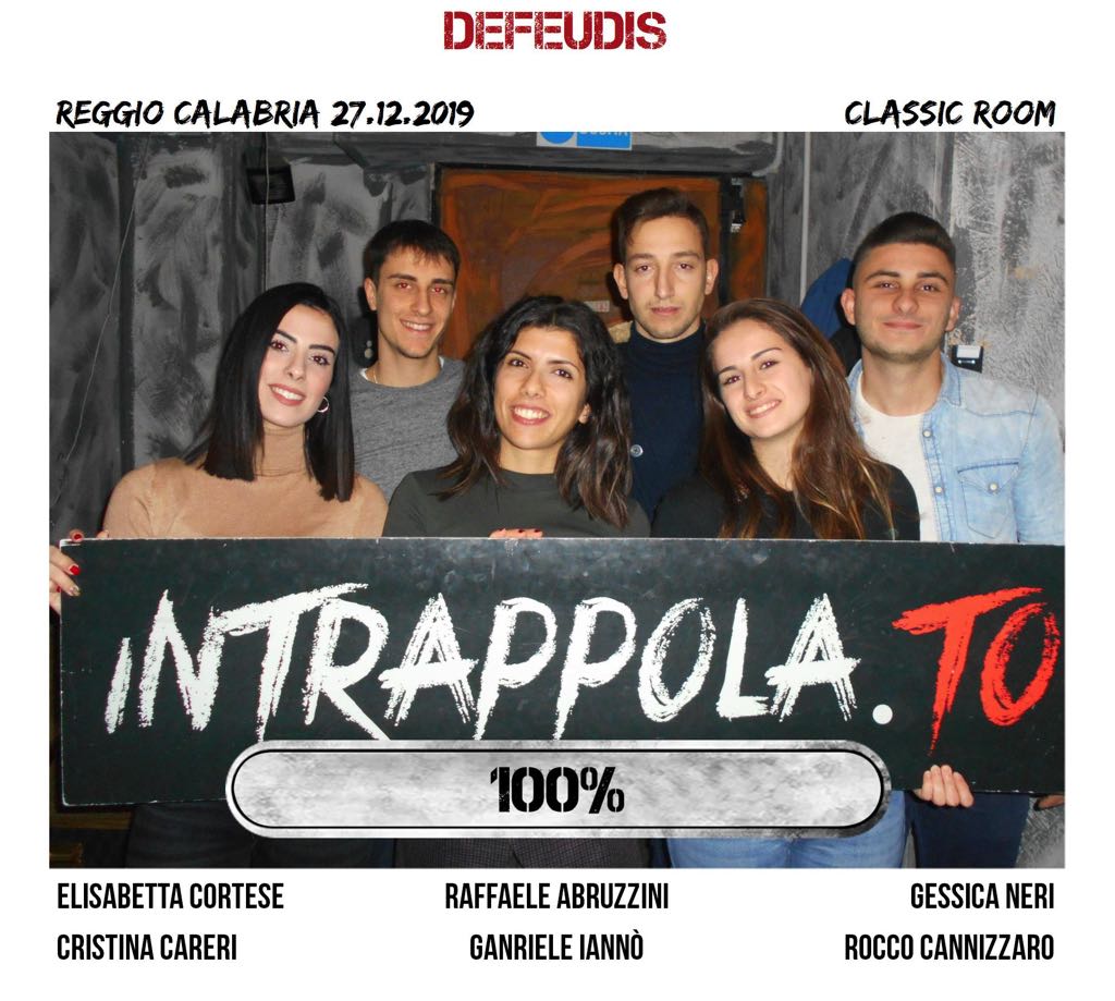 Il gruppo defeudis è fuggito dalla nostra escape room Classic Room