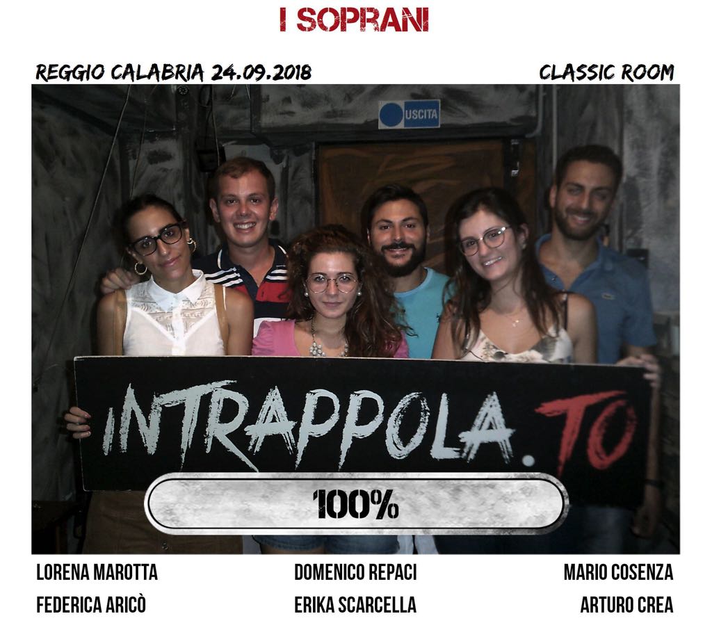 Il gruppo i soprani è fuggito dalla nostra escape room Classic Room