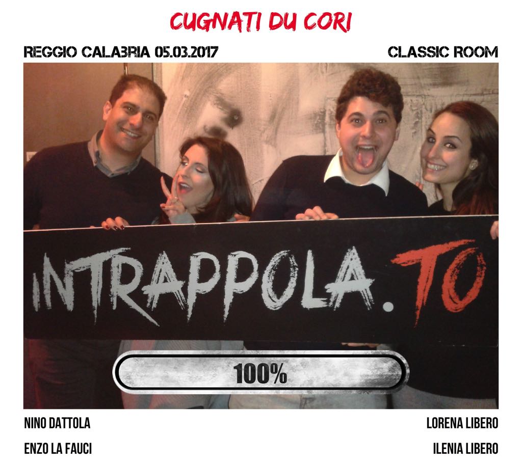 Il gruppo cugnati du cori è fuggito dalla nostra escape room Classic Room