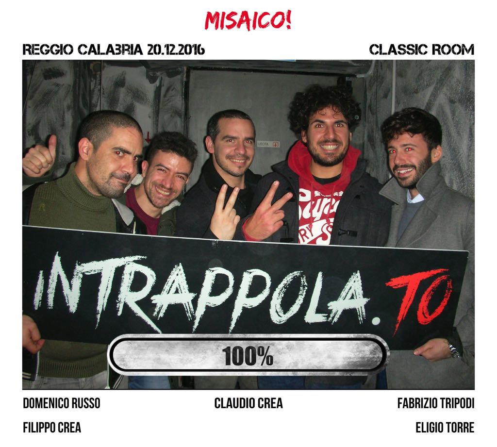 Il gruppo misaico! è fuggito dalla nostra escape room Classic Room