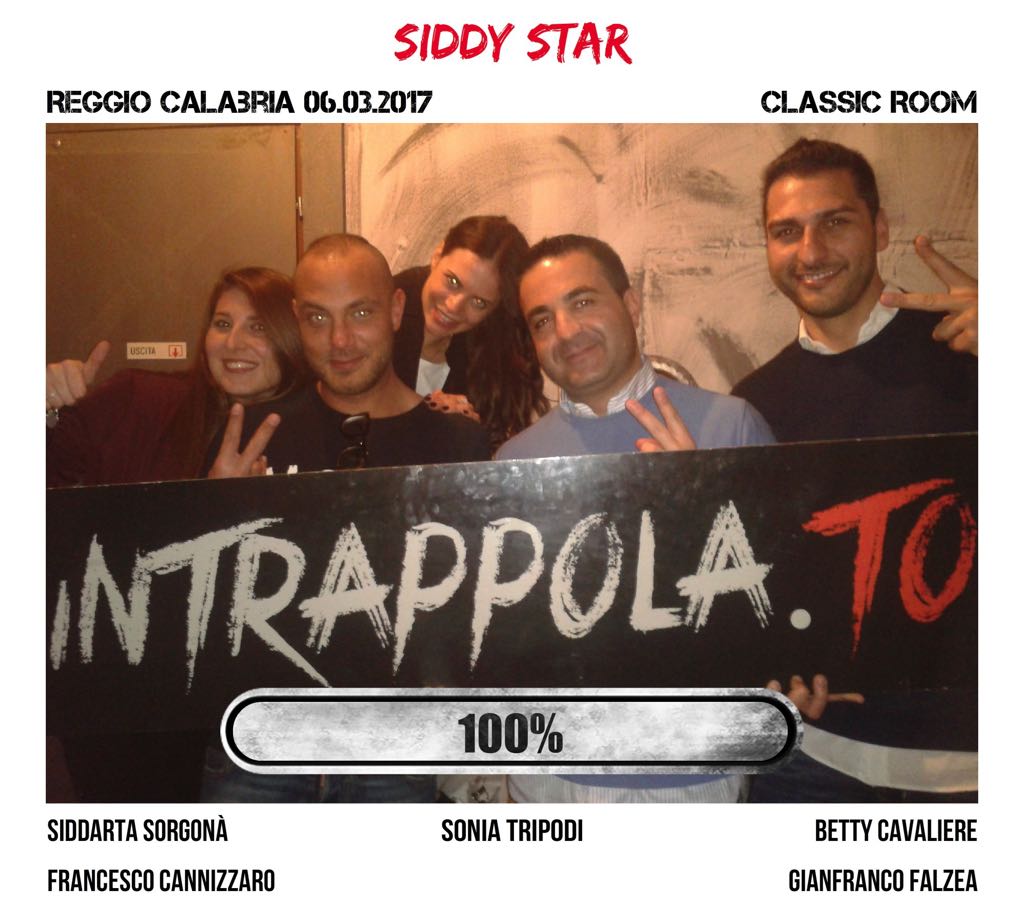 Il gruppo siddy star è fuggito dalla nostra escape room Classic Room