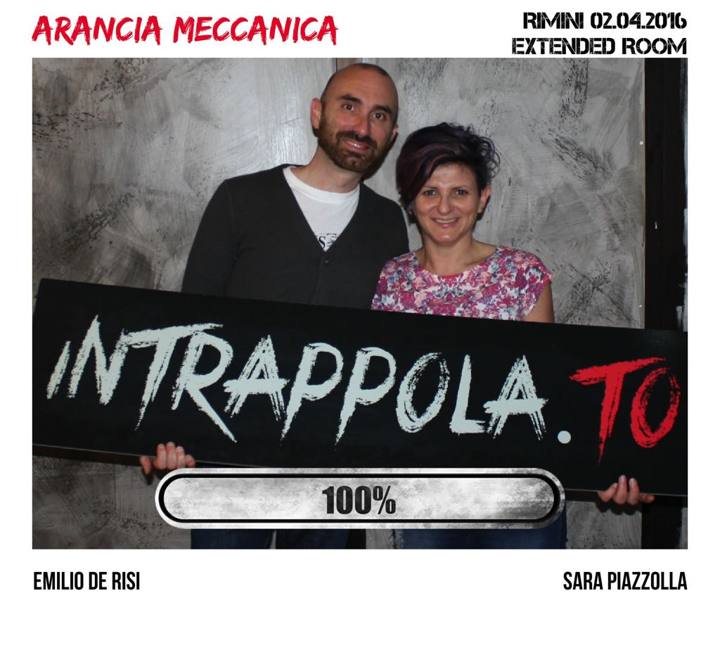 Il gruppo Arancia Meccanica è fuggito dalla nostra escape room Extended Room