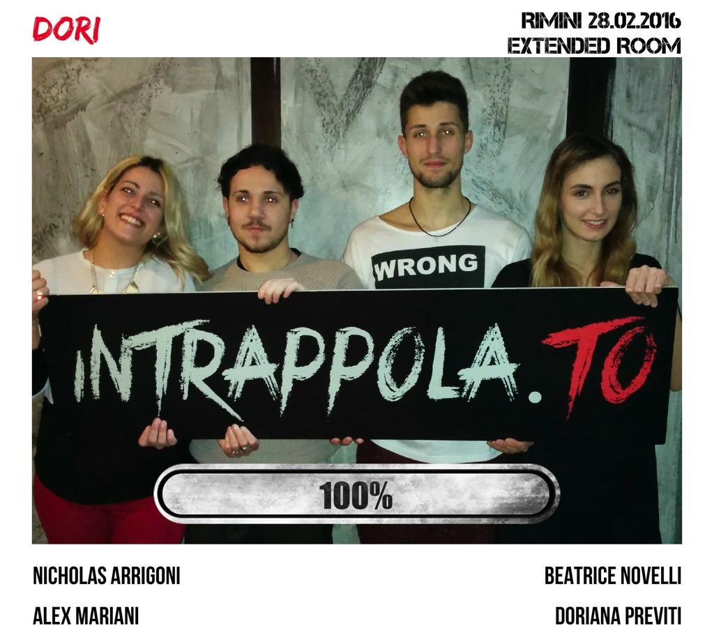 Il gruppo dori è fuggito dalla nostra escape room Extended Room