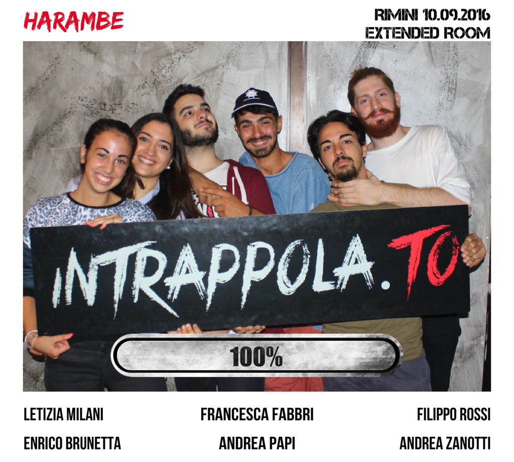 Il gruppo harambe è fuggito dalla nostra escape room Extended Room