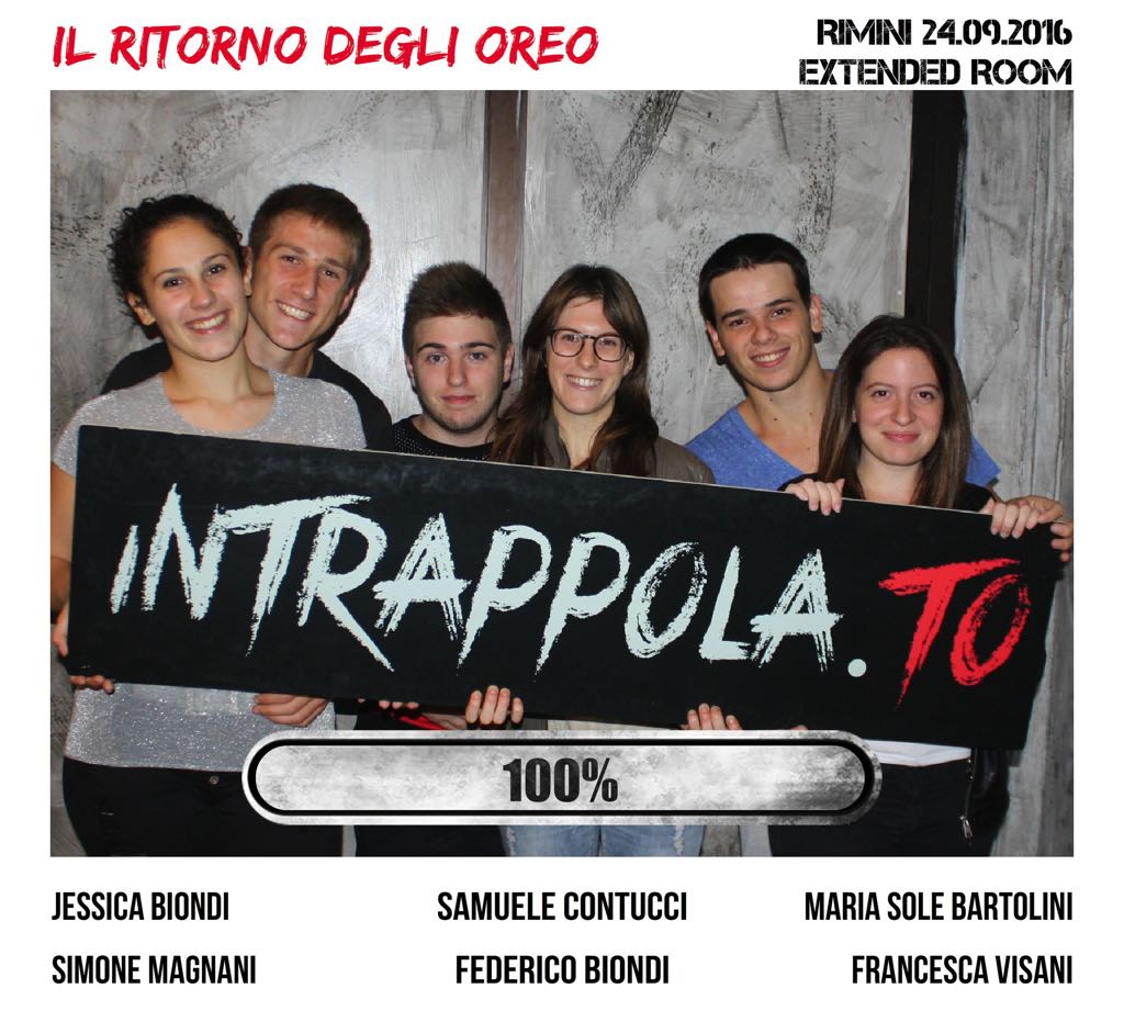 Il gruppo il ritorno degli oreo è fuggito dalla nostra escape room Extended Room