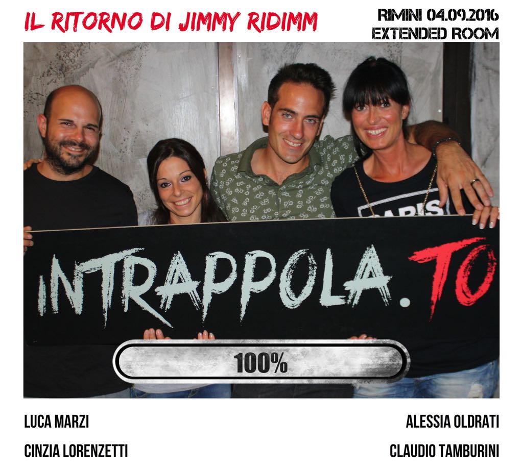 Il gruppo il ritorno di jimmy ridimmi è fuggito dalla nostra escape room Extended Room