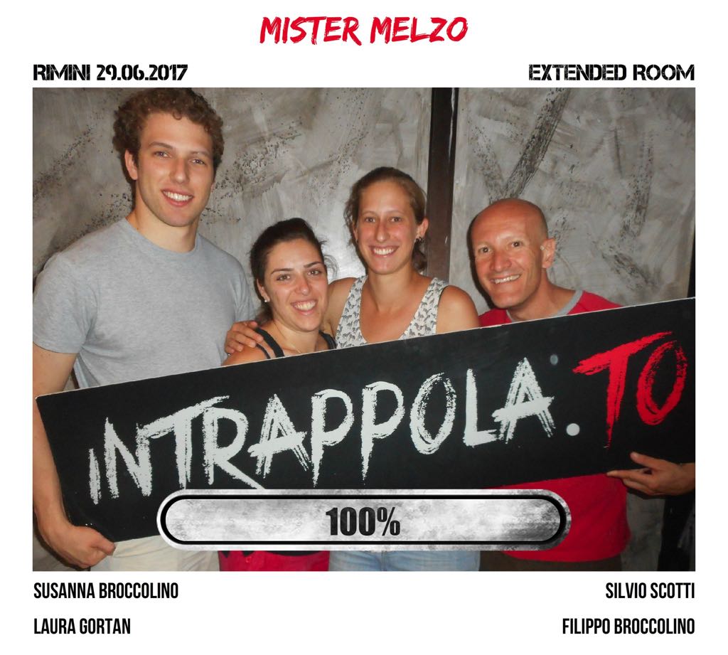Il gruppo mister melzo è fuggito dalla nostra escape room Extended Room