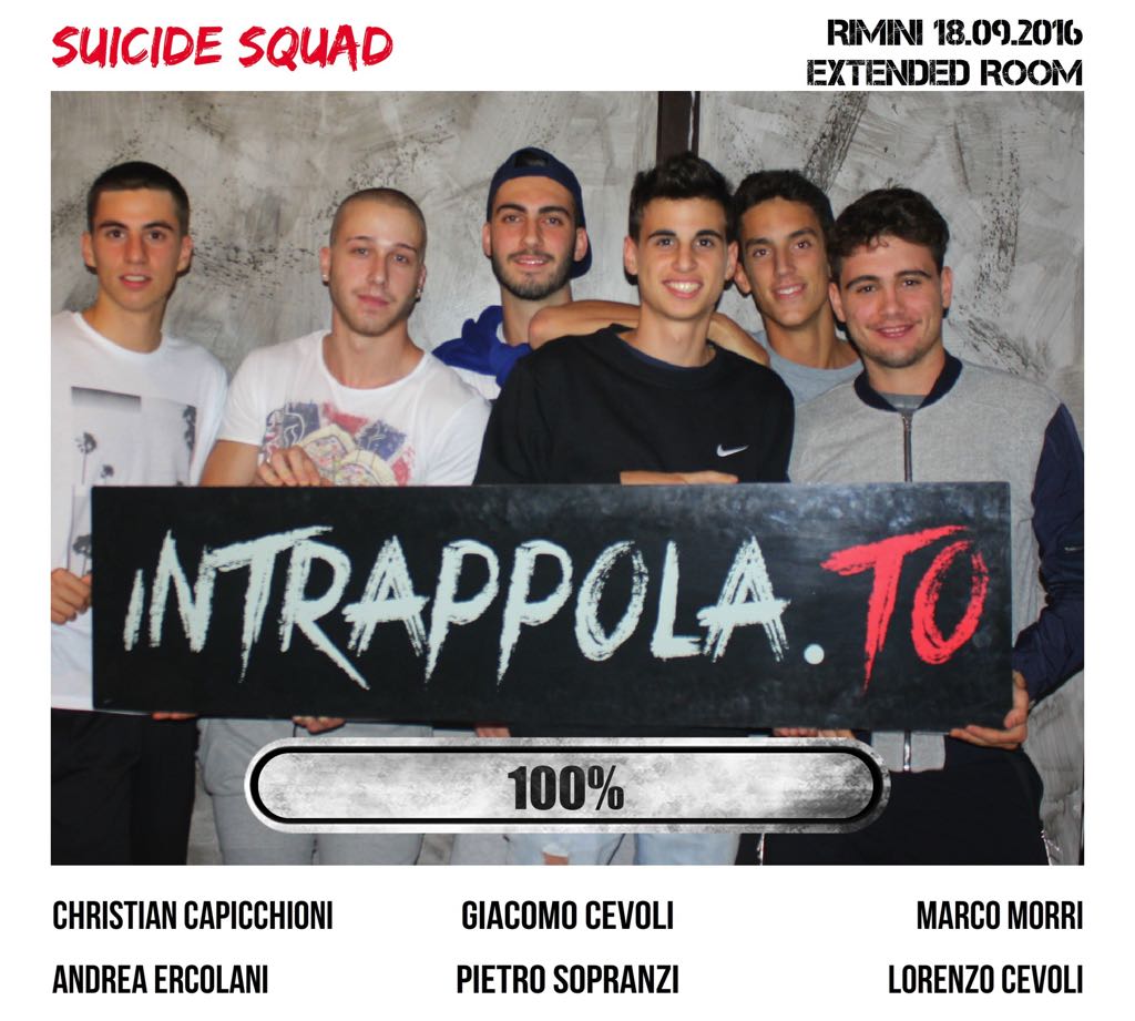Il gruppo suicide squad è fuggito dalla nostra escape room Extended Room