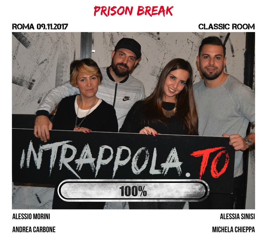 Il gruppo prison break è fuggito dalla nostra escape room Classic Room
