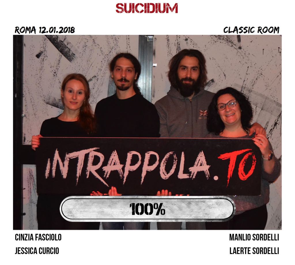 Il gruppo suicidium è fuggito dalla nostra escape room Classic Room