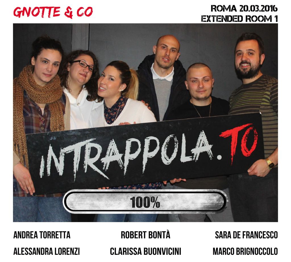 Il gruppo Gnotte & Co è fuggito dalla nostra escape room Extended Room