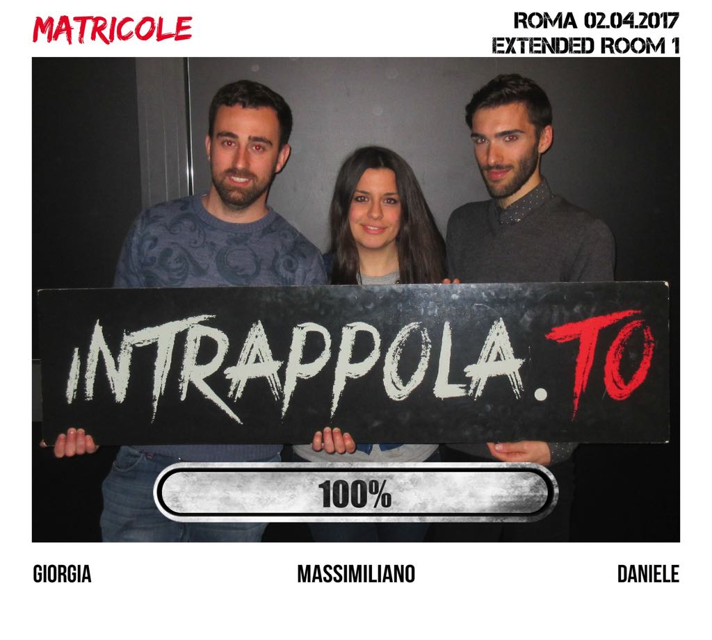 Il gruppo Matricole è fuggito dalla nostra escape room Extended Room