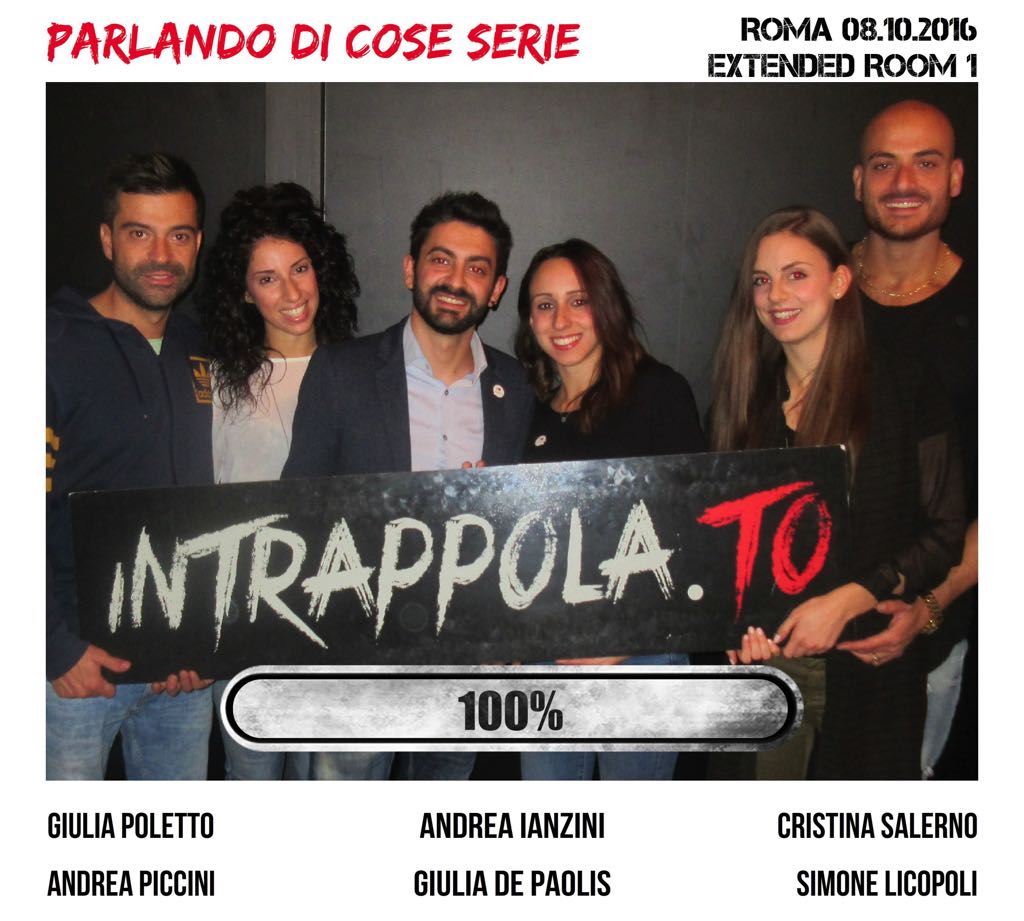 Il gruppo Parlando di cose serie è fuggito dalla nostra escape room Extended Room