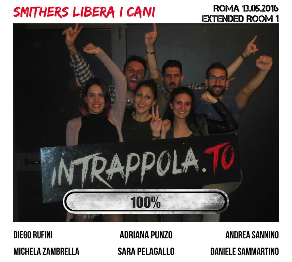 Il gruppo Smithers Libera i Cani è fuggito dalla nostra escape room Extended Room