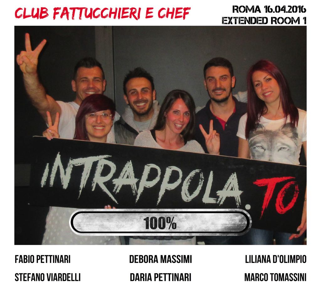 Il gruppo club fattucchieri e chef è fuggito dalla nostra escape room Extended Room