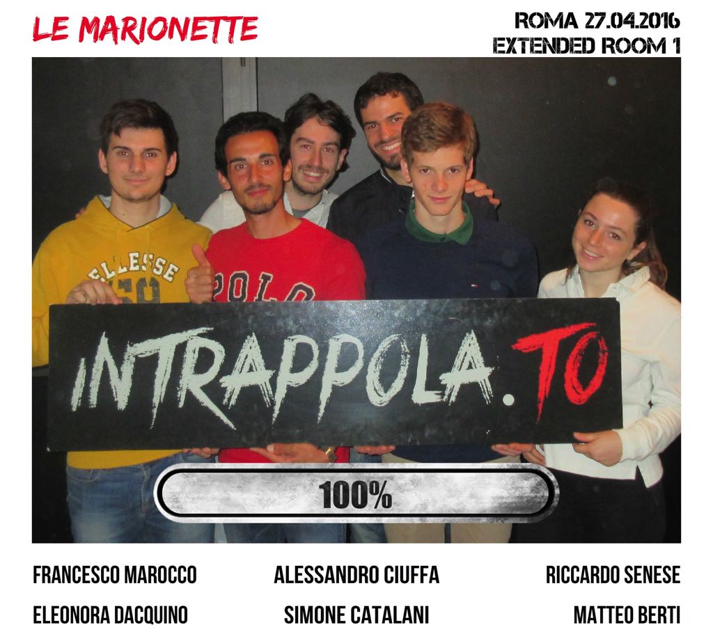 Il gruppo le marionette è fuggito dalla nostra escape room Extended Room