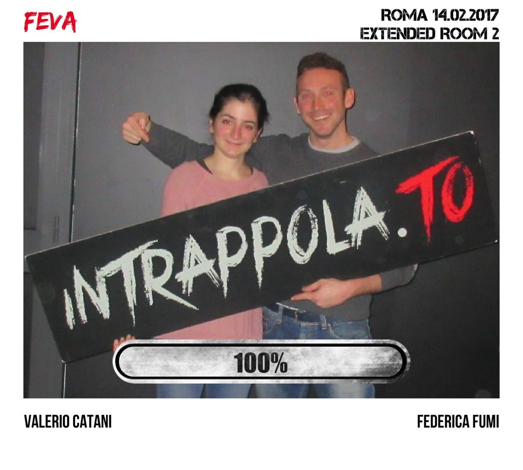Il gruppo Feva è fuggito dalla nostra escape room Extended Room