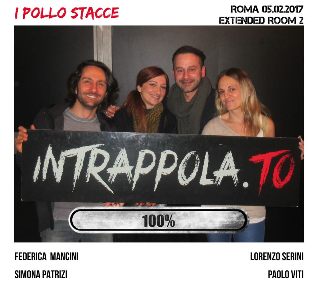 Il gruppo I pollo stacce è fuggito dalla nostra escape room Extended Room