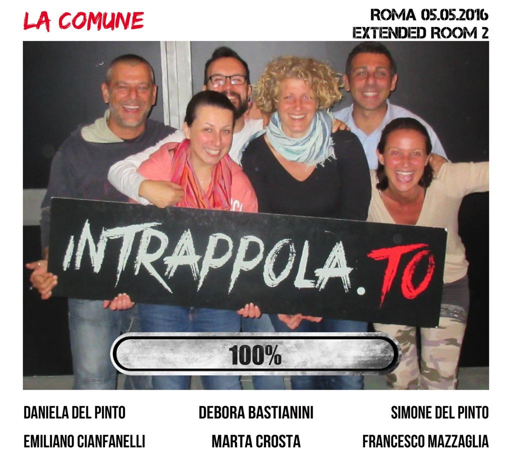 Il gruppo La Comune è fuggito dalla nostra escape room Extended Room