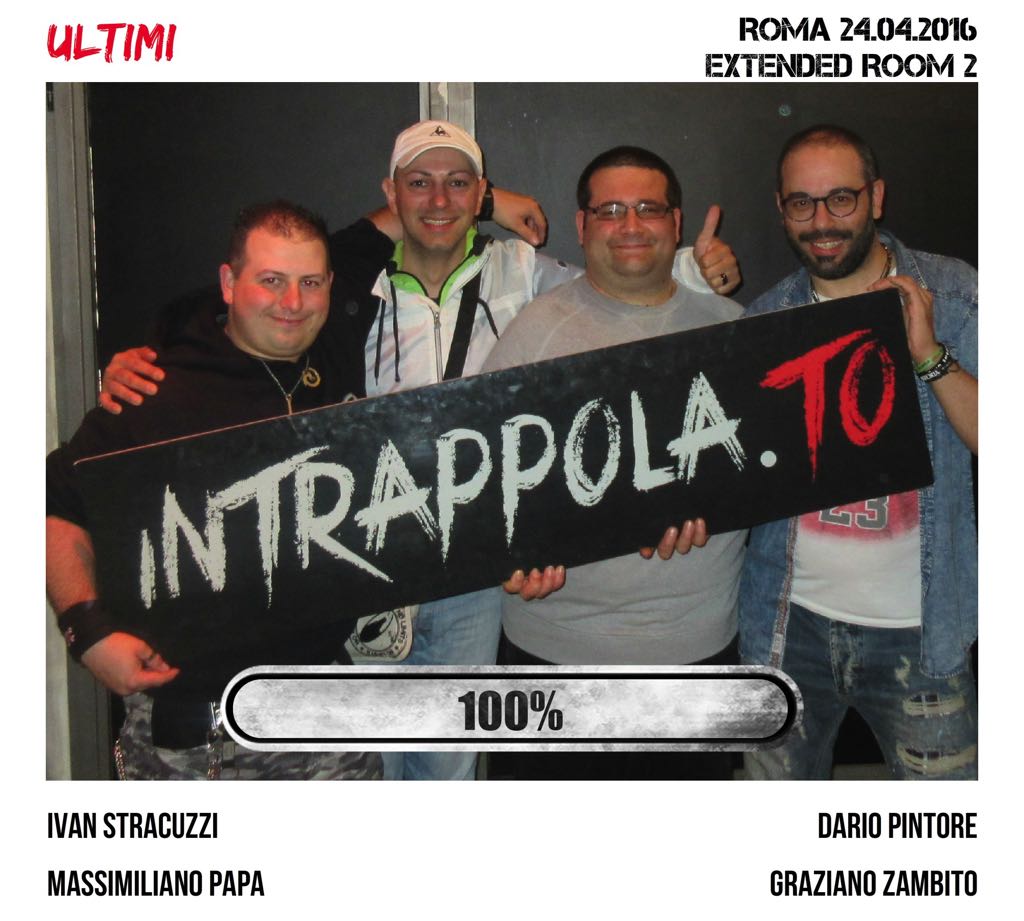 Il gruppo Ultimi è fuggito dalla nostra escape room Extended Room