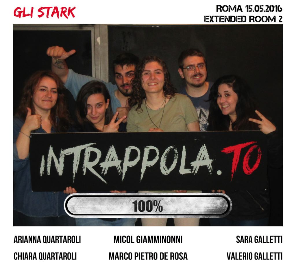 Il gruppo gli stark è fuggito dalla nostra escape room Extended Room