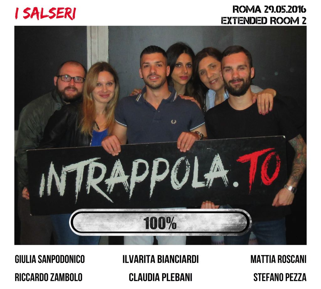 Il gruppo i salseri è fuggito dalla nostra escape room Extended Room