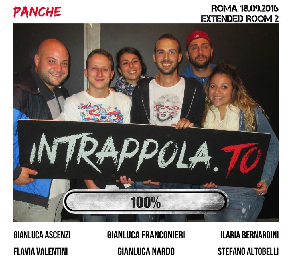 Il gruppo panche è fuggito dalla nostra escape room Extended Room