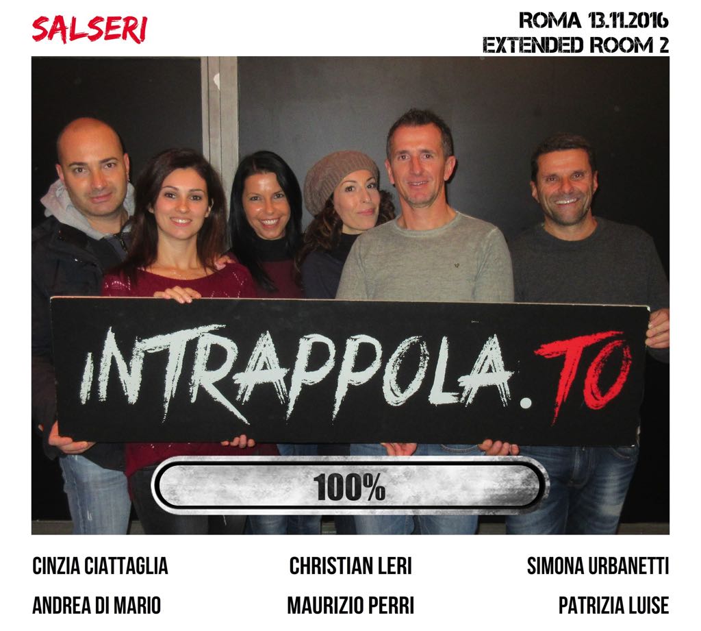 Il gruppo salseri è fuggito dalla nostra escape room Extended Room