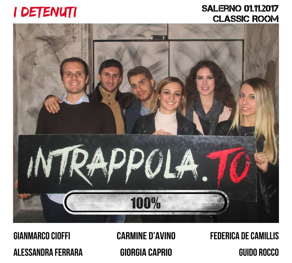 Il gruppo I detenuti è fuggito dalla nostra escape room Classic Room