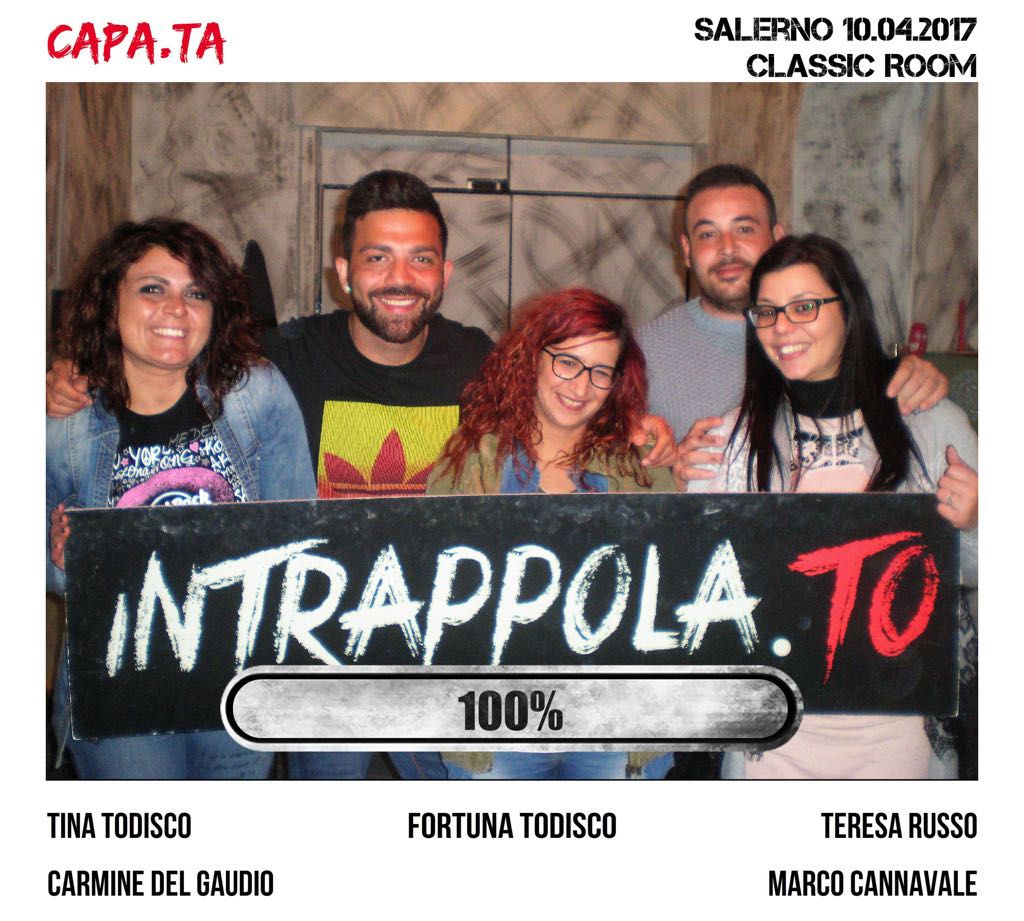 Il gruppo capa.ta è fuggito dalla nostra escape room Classic Room