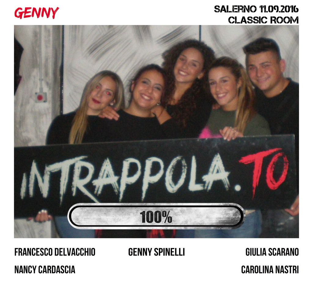 Il gruppo genny è fuggito dalla nostra escape room Classic Room