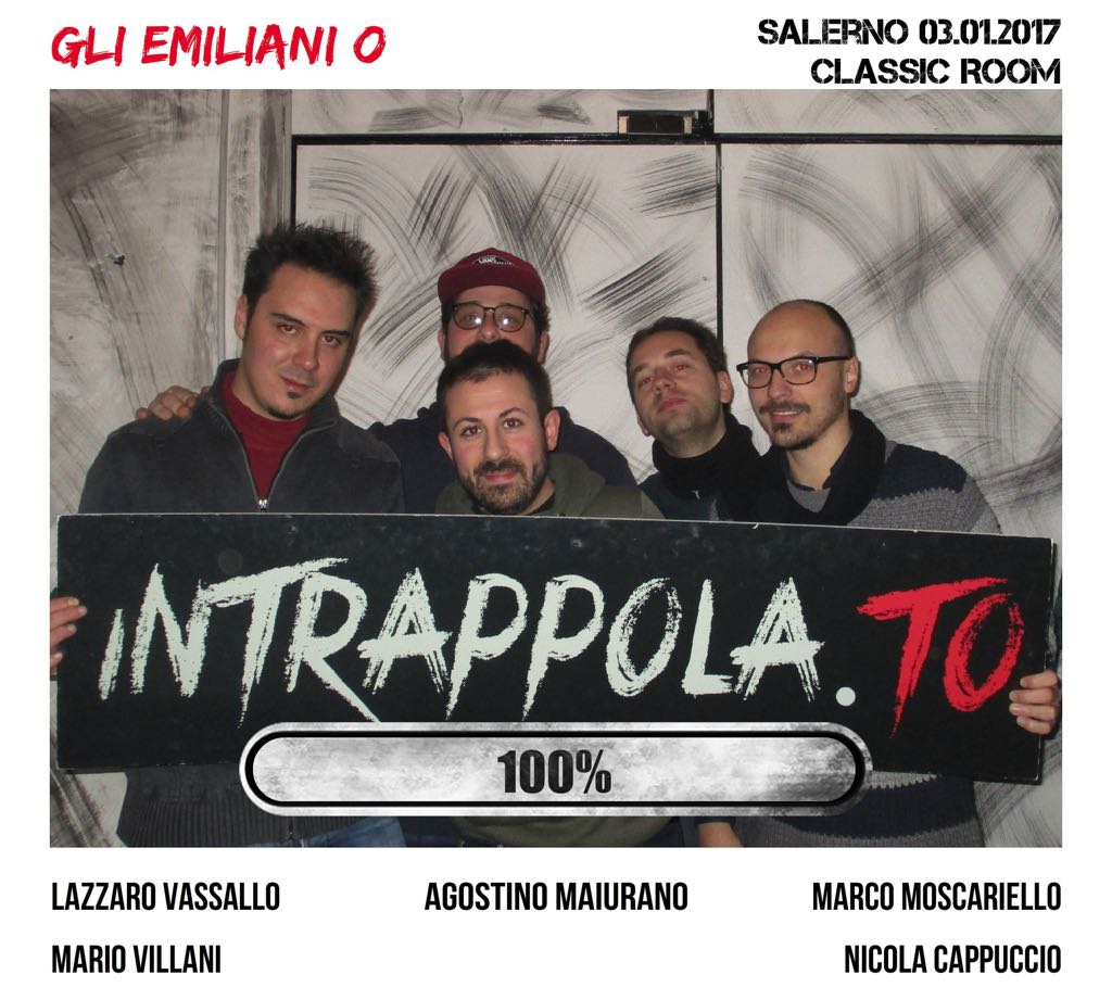 Il gruppo gli emiliani/o è fuggito dalla nostra escape room Classic Room
