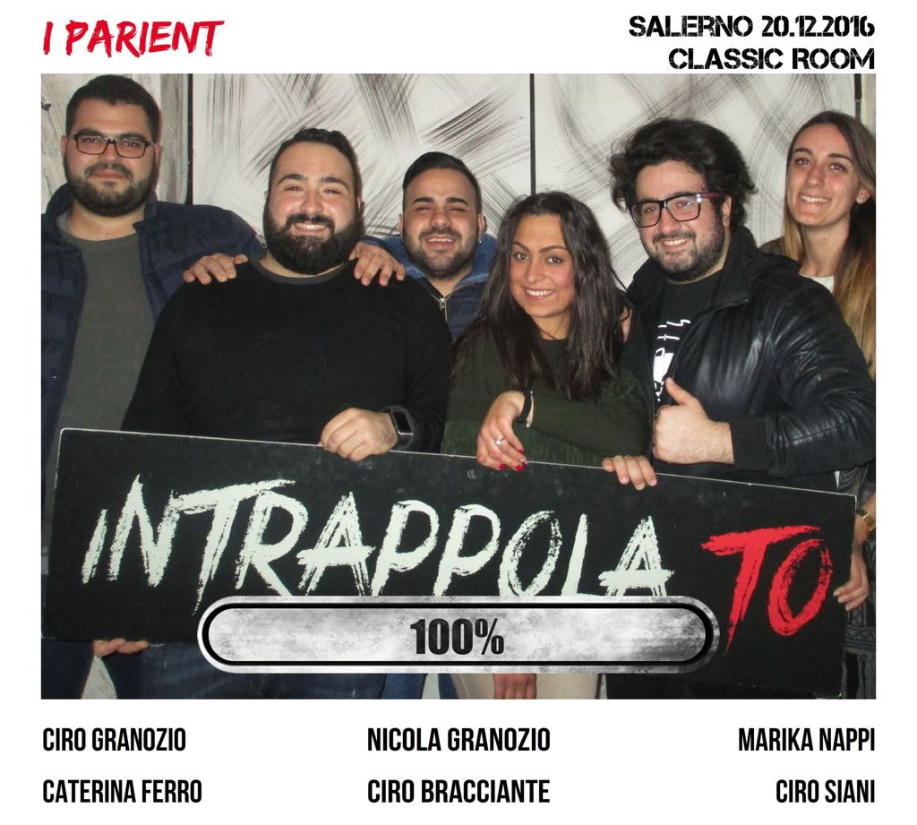 Il gruppo i parient è fuggito dalla nostra escape room Classic Room