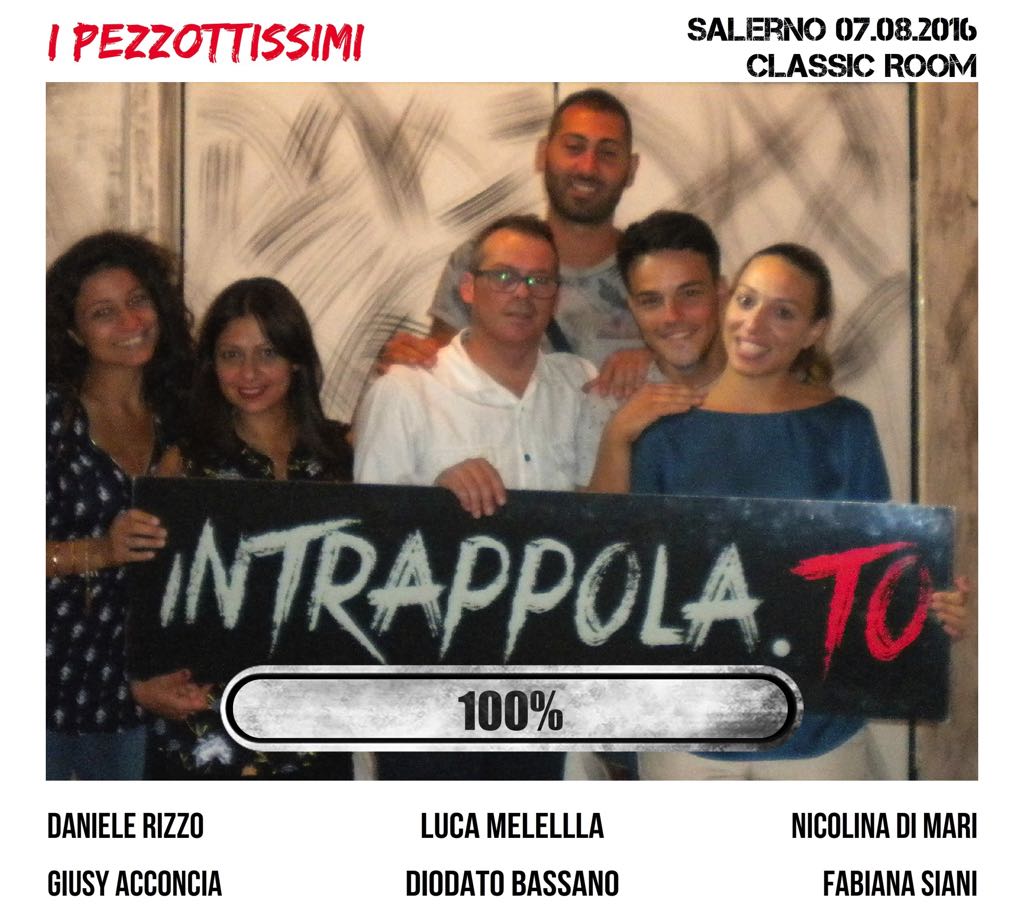 Il gruppo i pezzottissimi è fuggito dalla nostra escape room Classic Room